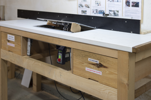 Défonceuse sous table